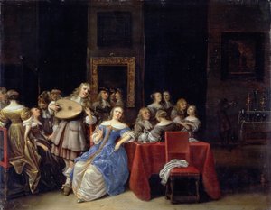 A Musical Party, 1660-tallet (panel)